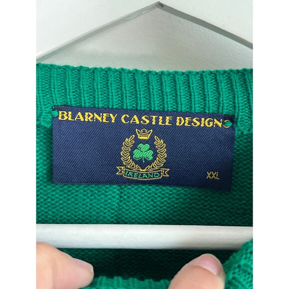 Blarney Castle Design Tis Himself Long Sleeve Pullover Sweater Green XXL NWT - Picture 7 of 9
